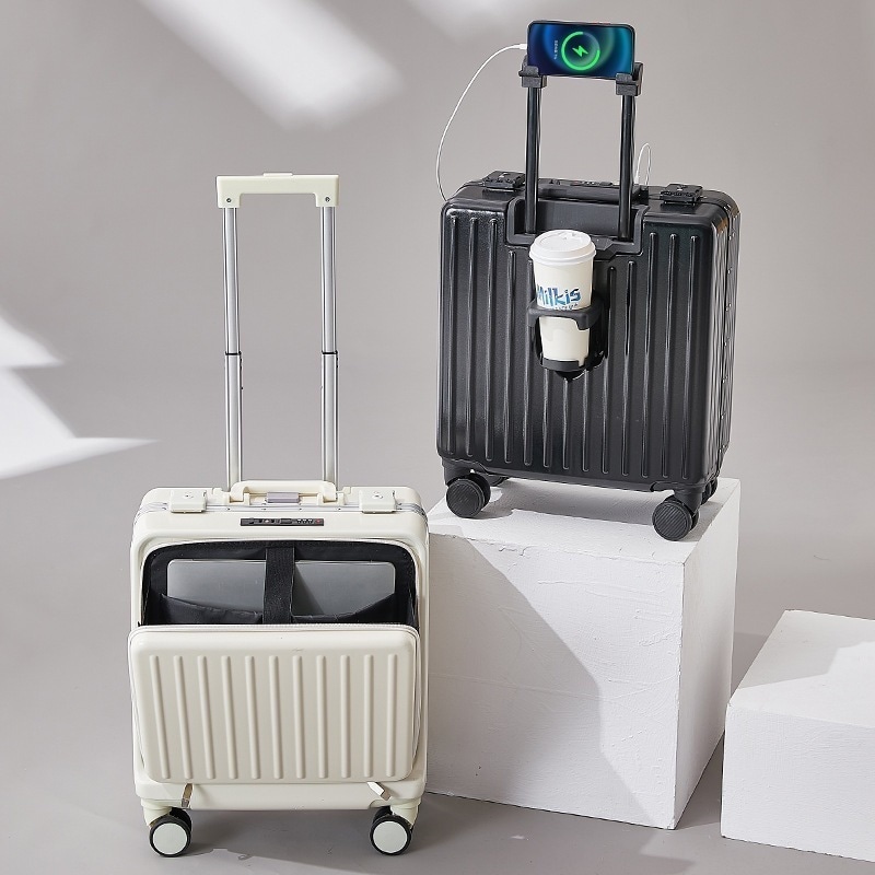 バッグキャリーバッグ小型スーツケース女性2024前開梱男性20インチ搭乗スーツケース耐久性レバーコードトランク 【急速出荷】