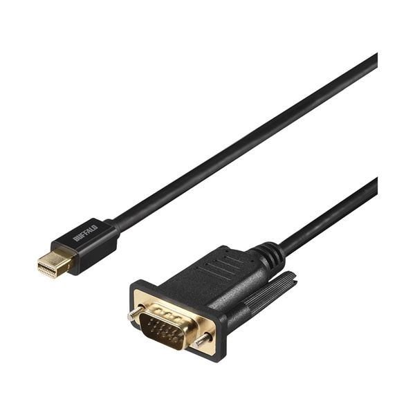 バッファロー（サプライ） miniDP-VGA 変換ケーブル 3m ブラック BMDPVG30BK 5,350円