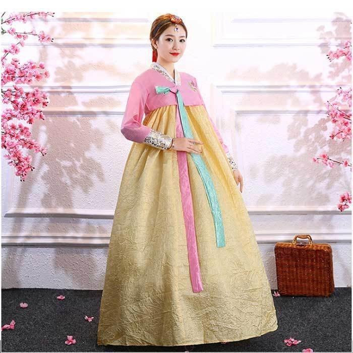 韓国伝統衣装 チマチョゴリ 韓国ドレス 朝鮮族衣装 パーティードレス コスプレ ステージ 撮影 学園祭 文化祭 イベント コスチューム 花柄 刺繍-23 5,369円