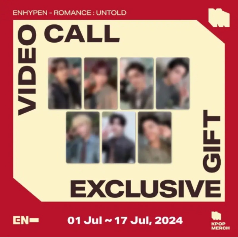[SHOPEE X KPOPMERCH VIDEOCALL 7EA/1SET]ENHYPEN ROMANCE UNTOLD (NO ALBUM,only PHOTOCARD)