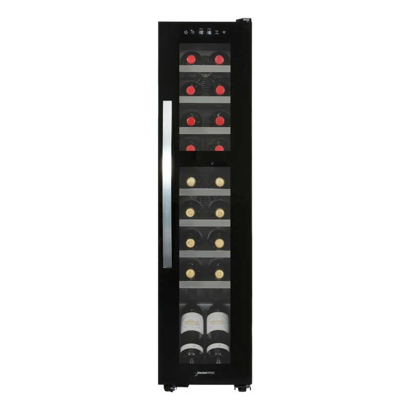 デバイスタイル　コンプレッサ式18本用ワインセラー ［18本 / 右開き］　DCG-C18S-K（標準設置無料）