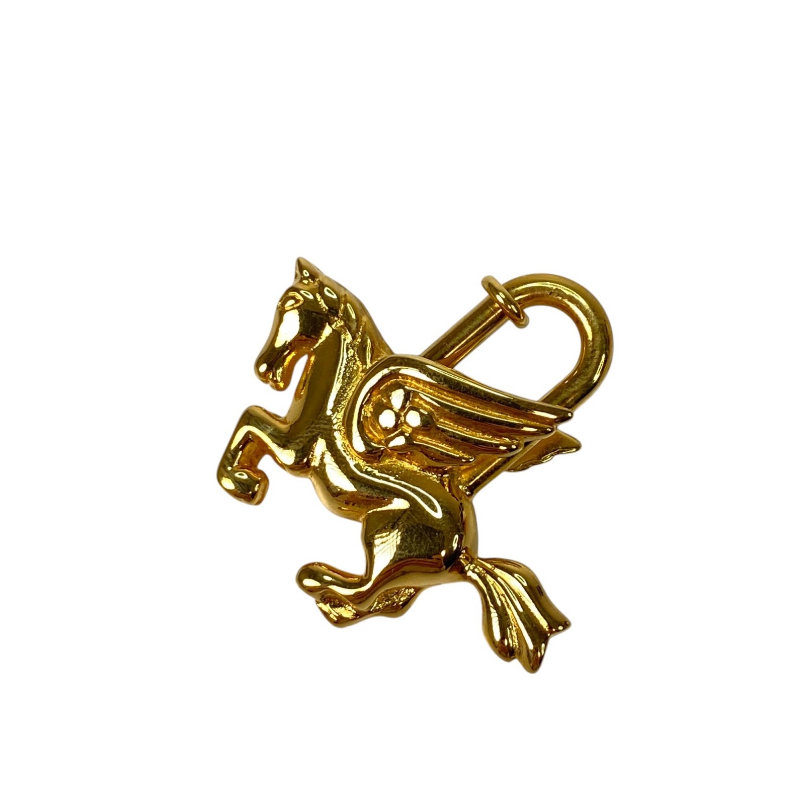 美品 エルメス HERMES レディース ペガサスモチーフ カデナ ゴールド GP 箱付き
