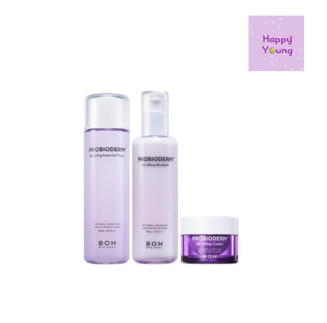 プロバイオダム 3Dリフティング スキンケア3種 (エッセンシャル トナー 150ml+エマルジョン 150ml+クリーム 15ml)