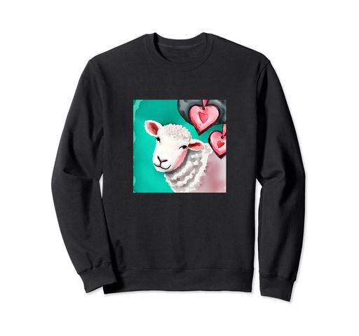 バレンタインデー ラブ ハート 羊 ガールフレンド フィアンセ 妻 トレーナー