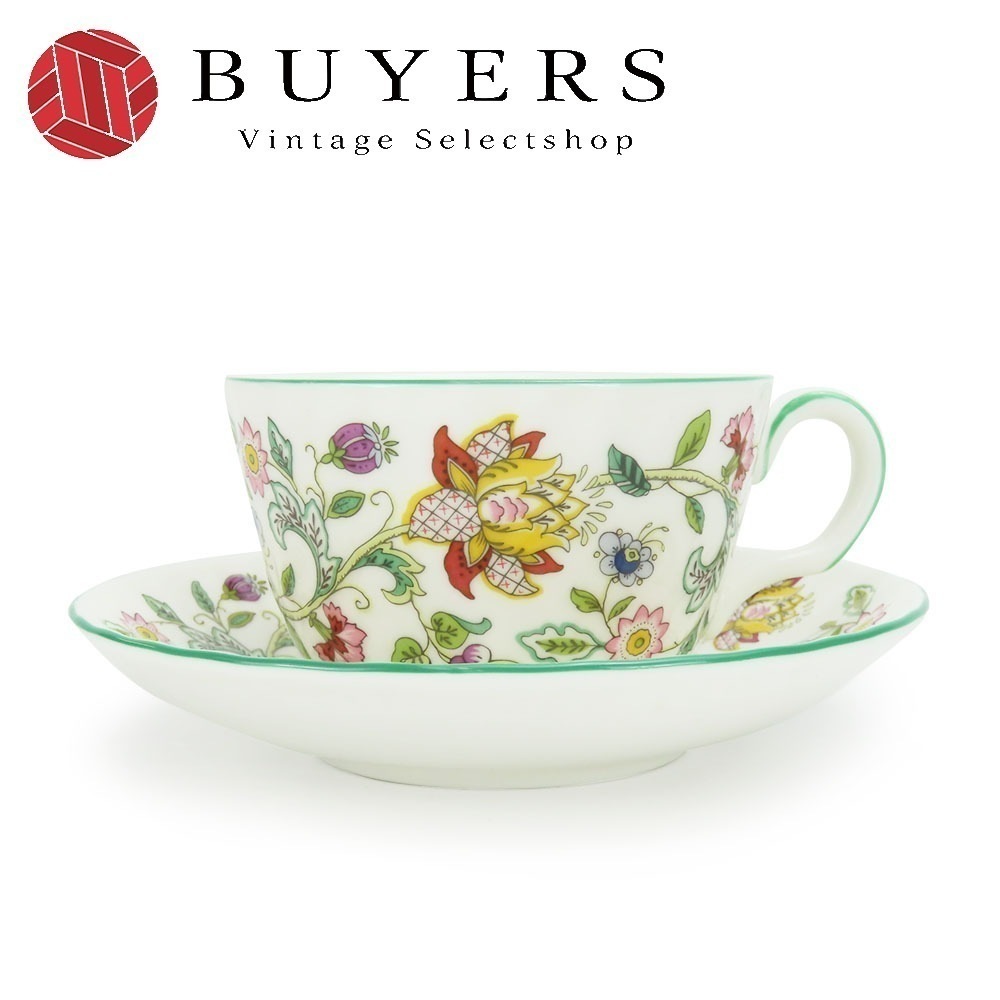 中古 食器 カップ&ソーサー 陶器 ホワイト マルチカラー ハンドホール 1客 レディース メンズ