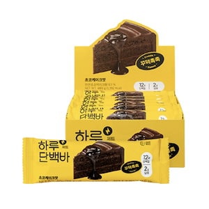 【韓国人気瘦せるスイーツ_6個セット】ねっとりチョコケーキ味_138kcal優しいカロリー＆糖質2g！更にタンパク質12g