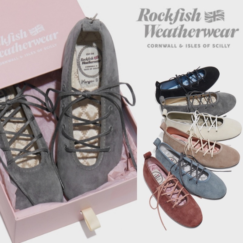 rockfish weatherwear [24FW 新商品] BELLA LACEUP FLAT 6color 韓国ファッション ベラ レースアップ フラット (スエード)フラットシューズ