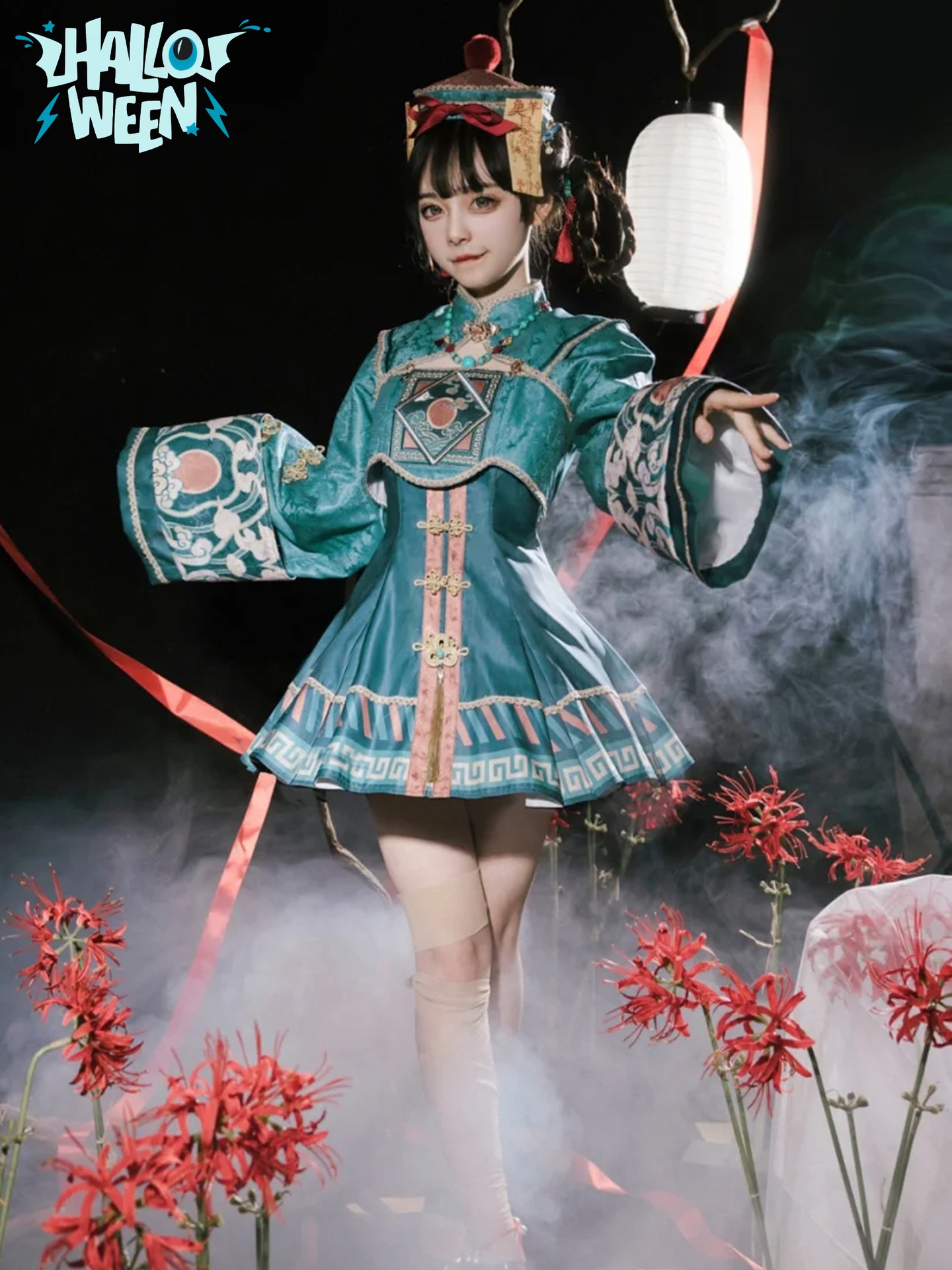 ハロウィン女装桜姫lolitaオリジナルデザイン小ゾンビロリータワンピースJSKライトloスカート