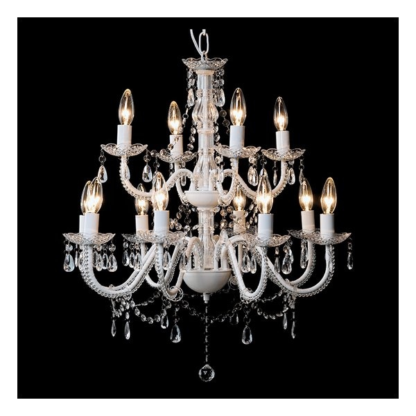 シャンデリア12灯 クリア 幅65cm LED電球対応 NL-8612CL 14,820円