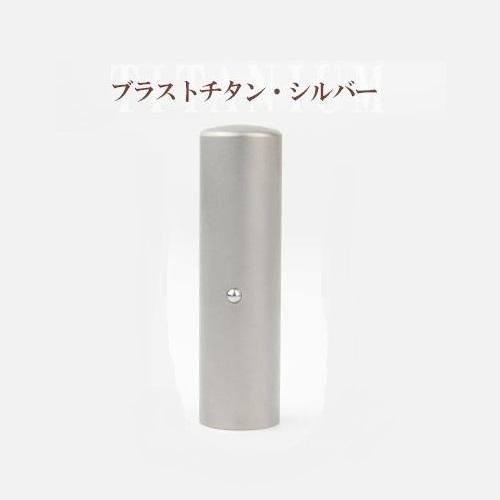 ブラストチタンシルバー 寸胴 オーダー法人印鑑 実印 会社印 資格印 認印 銀行印 16.5ｍｍ 18mm 単品 ケース サイズ選べる