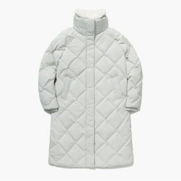 パディング UQC QP422ODJO3-LMT 女性 ディアマン グース ロングパディング/LIGHT MINT