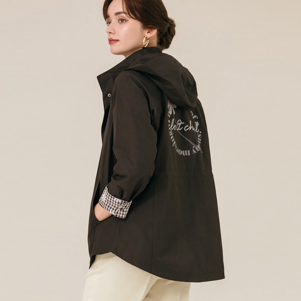 [マックスカルティジオ] デイジーチェックフード付きジャンパー 5,244円