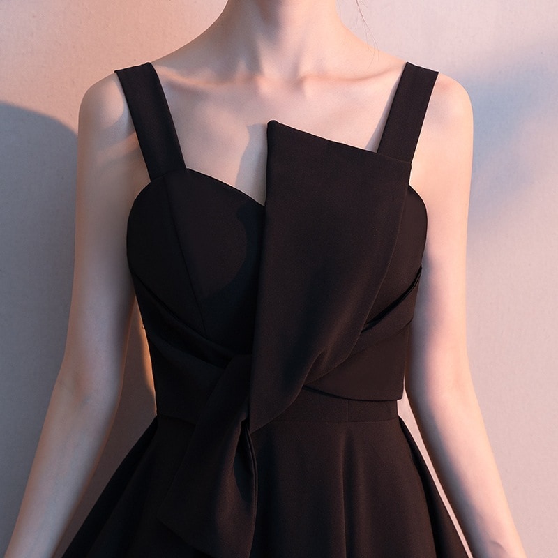 【1つ買うと10つ無料】女性のための黒いパーティードレスシンで寛大な気質ホストスリムドレス