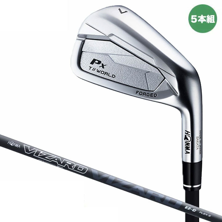 TOUR WORLD Px アイアンセット 5本組み 番手:#6-PW シャフト:VIZARD EZ-C カーボン フレックス:R ツアーワールド 日本仕様 正規品