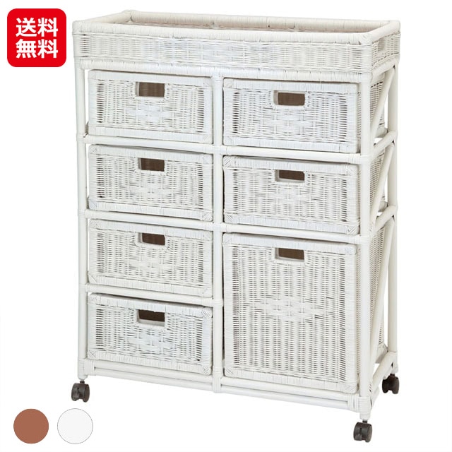 【ランドリーチェスト ワイド 4段】天然籐 籐製 ラタン ランドリー チェスト ランドリーラック 四段 キャスター付き 内布付き 脱衣所 洗面所 収納 幅広 収納