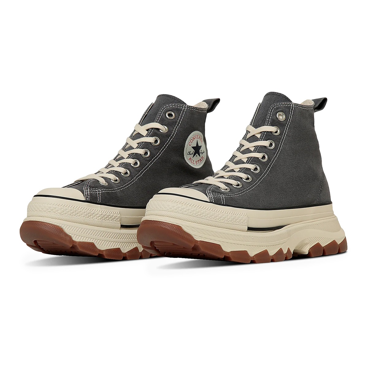 スニーカー 厚底 ハイカット メンズ レディース オールスター レックウエーブ フェイデッドキャンバス HI メタルグレイ