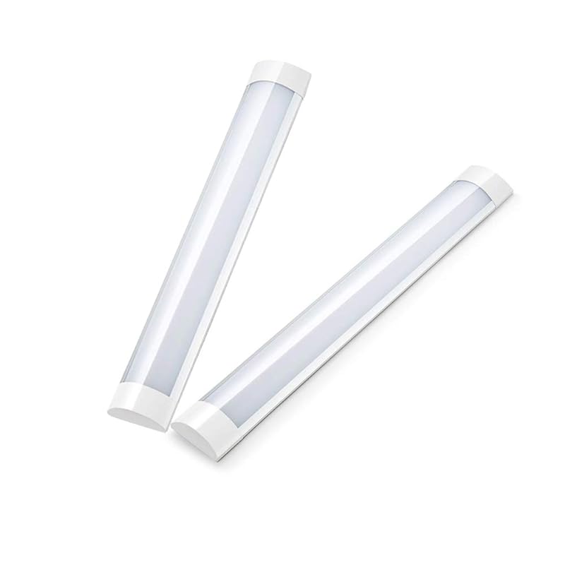 ledキッチンベースライト 器具一体型 シーリングライト薄型 軽量 天井直付 照明荧光灯 全光束(2300lm) 昼光色(6000k) 35畳用 天井照明器具 (2本 20W 昼光色 60cm)