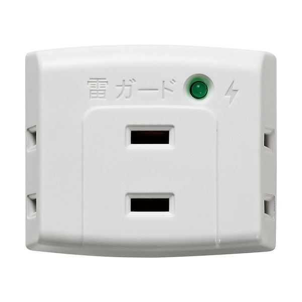 (まとめ) ELPA 耐雷サージ トリプルタップA-300SB(W) 1個 (×30セット)