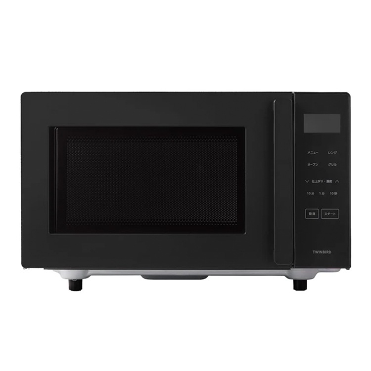 ツインバード TWINBIRD オーブンレンジ DR-E216B センサー付フラット 16L ブラック