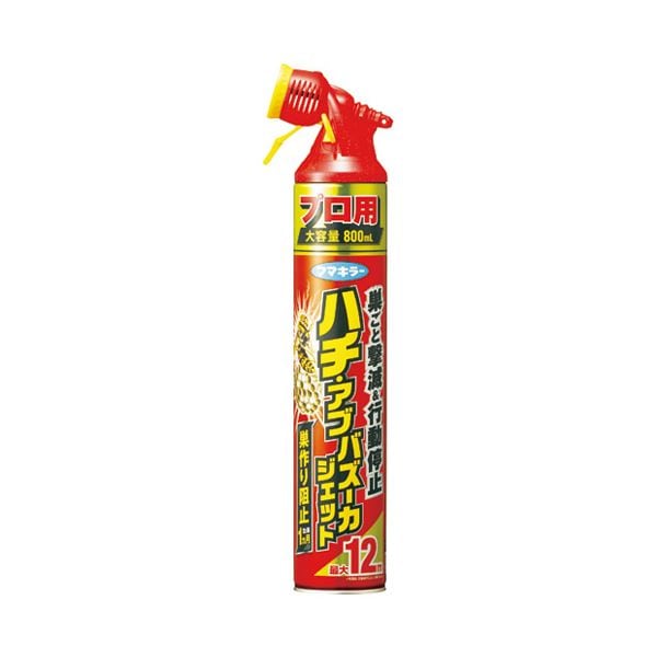 （まとめ） フマキラー ハチ・アブ バズーカジェット 800mL(×5セット)
