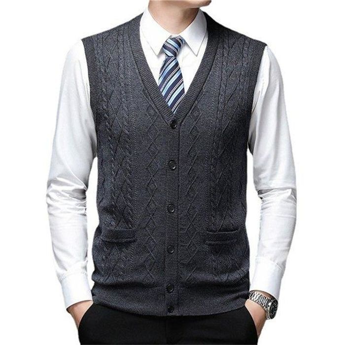 【本日限定激安格】ニットベスト メンズ Vネック ニットベスト 大きいサイズ ビジネスベスト Vネックベスト 男性 オフィス カジュアル
