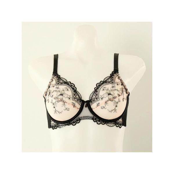 ビーナスイベント BカップCカップDカップ ブラックラベル チュールレース ハーフカップ 女性ブラ SVBRB743B D BK C_P413659766
