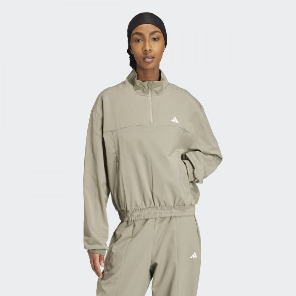 アディダス女性用春秋デイリーアノラック IX1028 エアロレディトレインエッセンシャルウーブンクォーター...