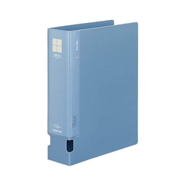 (まとめ) コクヨ チューブファイルPP 片開き A4タテ 600枚収容 背幅74mm 青 フ-F660NB 1冊 (×10セット)