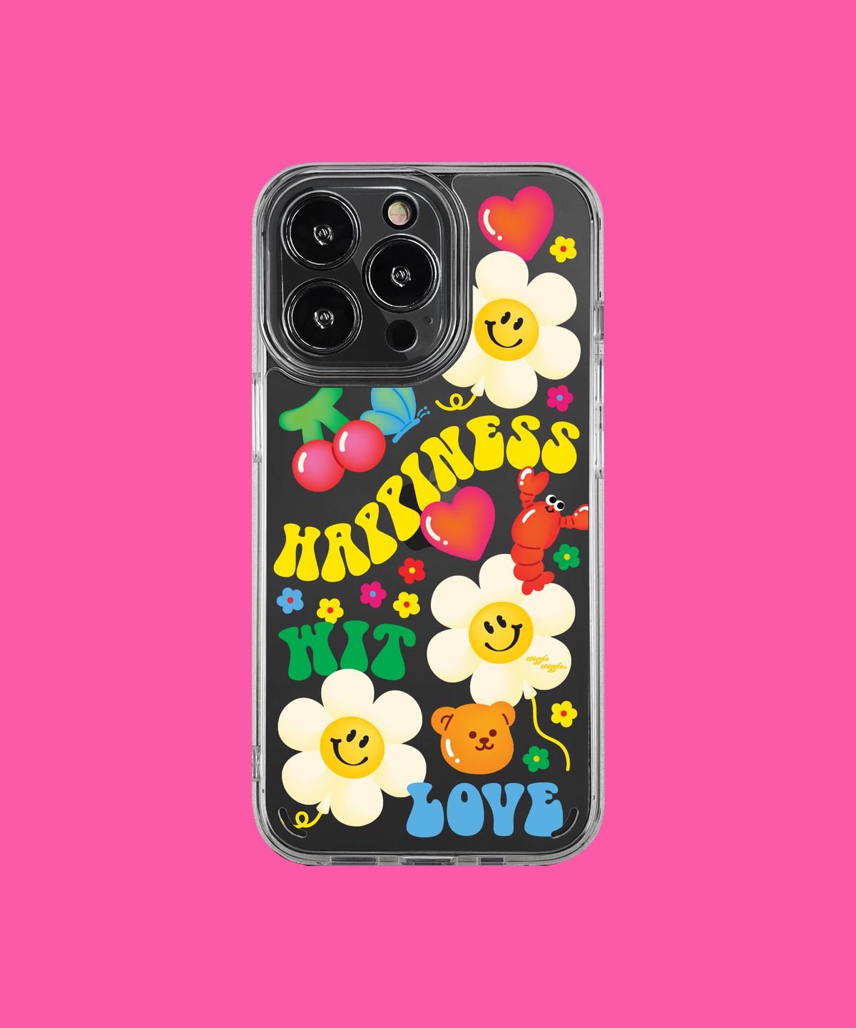 Qoo10] WIGGLE WIGGLE WIGGLE WIGGLE 透明ケース : スマホケース