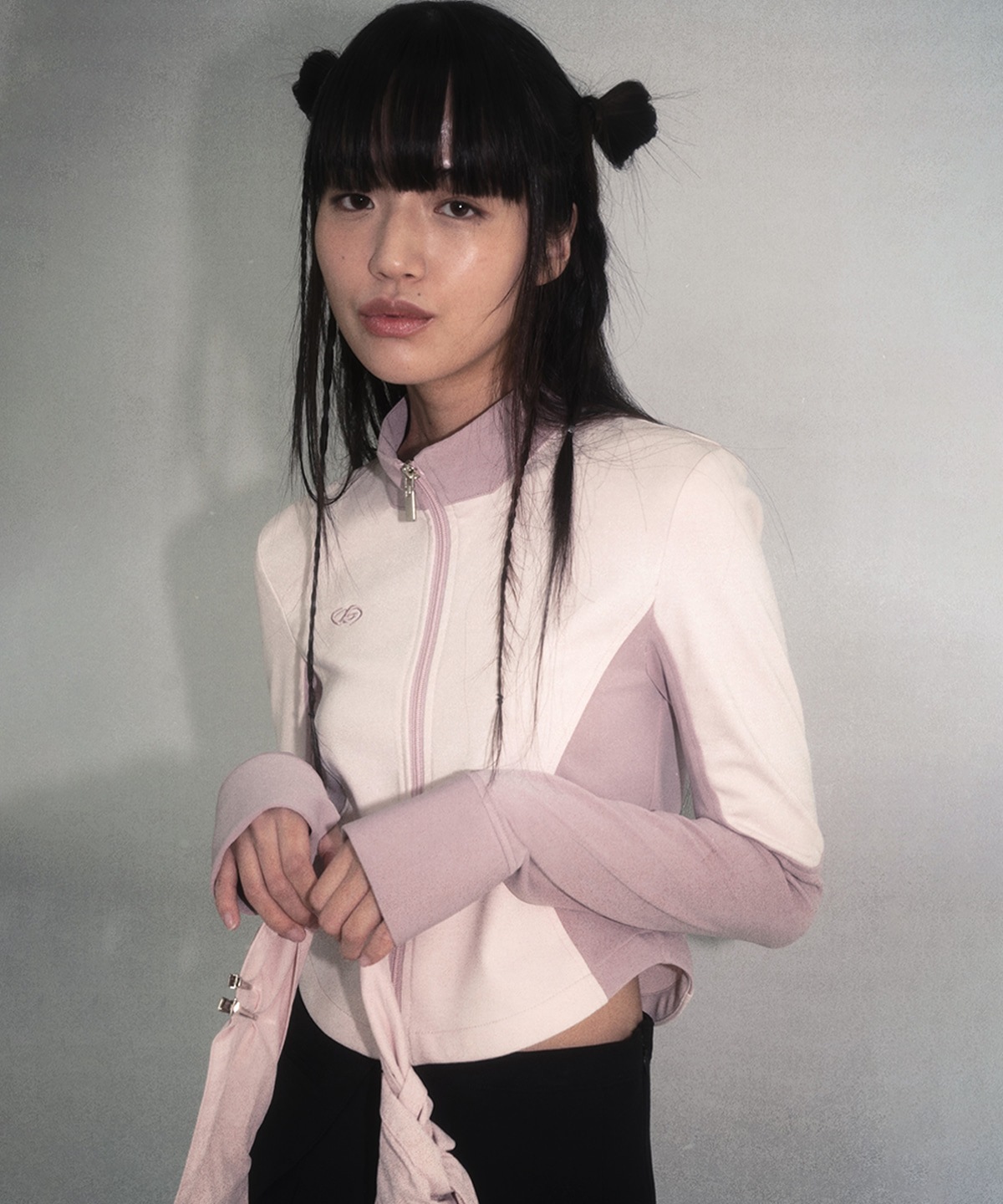 【HUGYOURSKIN】 SLIM JERSEY CROPPED JACKET : 3COLOR