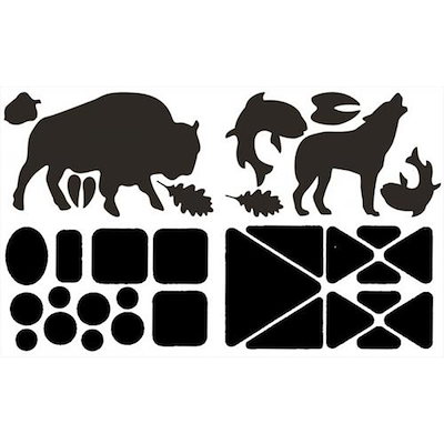 他サイト： gearaid(ギアエイド) TN ギアパッチ ワイルドライフブラック アウトドアテントアクセ (13010)の商品画像