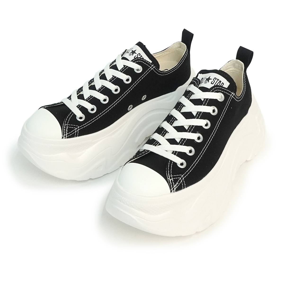 スニーカー ローカット 厚底 軽量 メンズ レディース オールスター シティハイク OX ブラック ALL STAR CITYHIKE OX