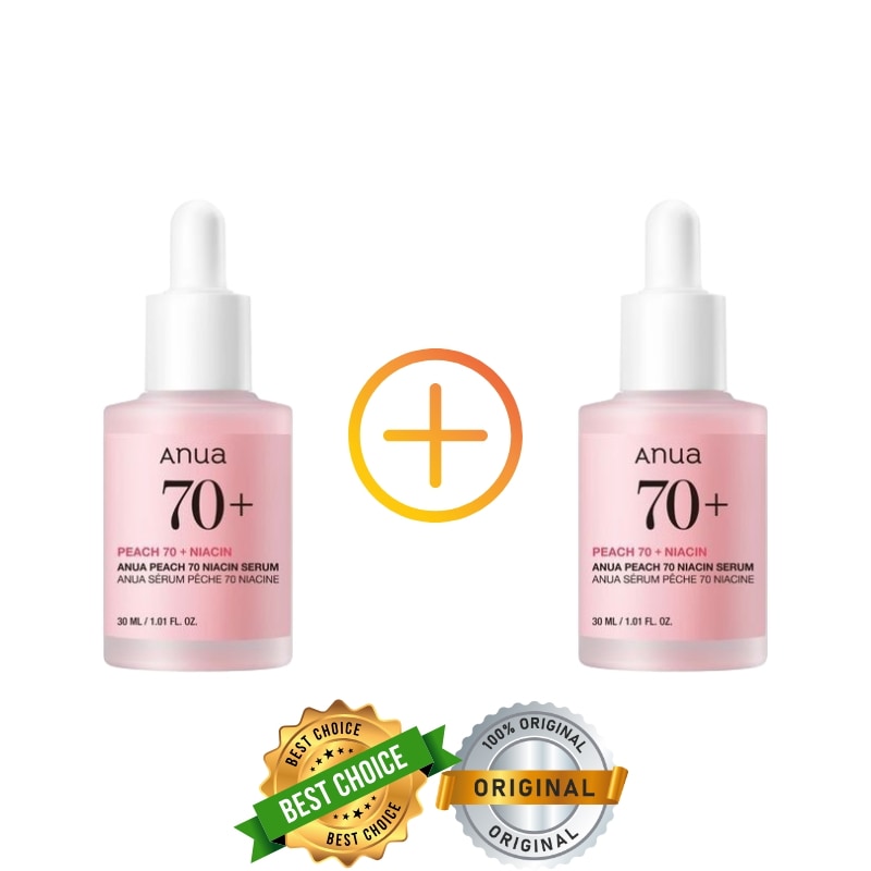 桃 70 ナイアシン セラム 30ML 1 + 1