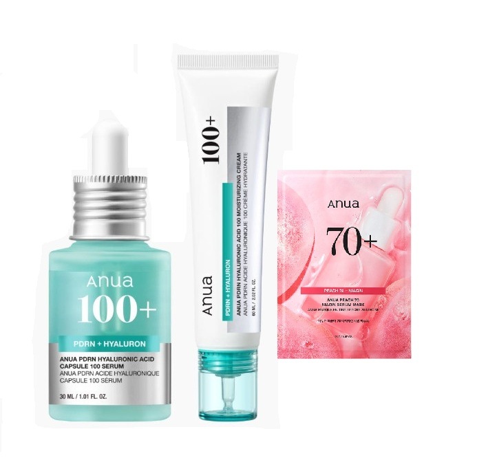 PDRN シワケア 2種セット (セラム アンプル+クリーム)+1マスクパック