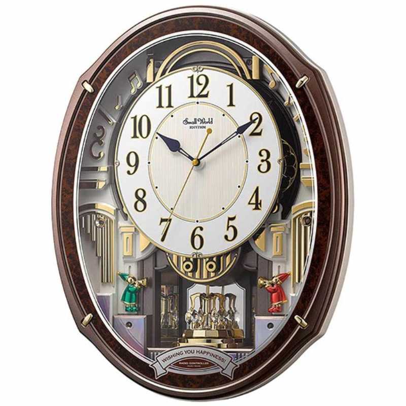 RHYTHM リズム　電波からくり時計 スモールワールドアルディ　4MN545RH23