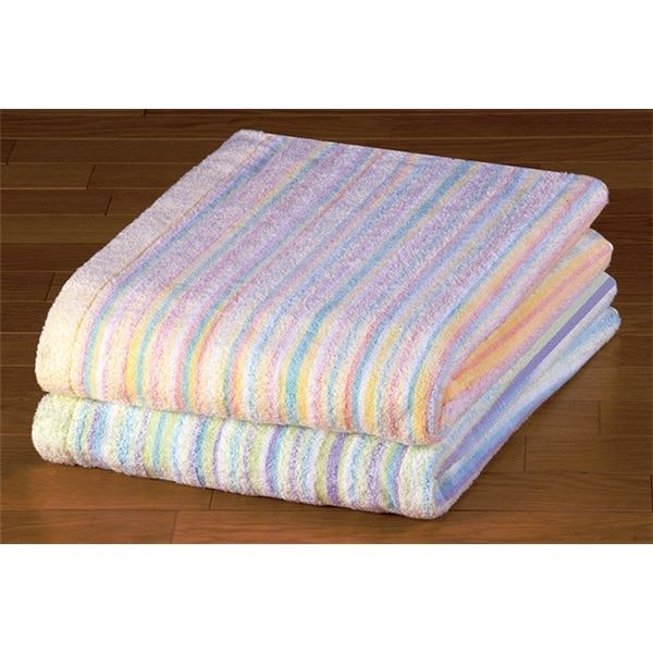 今治タオルブランド付エコケット2色組グリーン/イエロー 95x155cm 7,866円