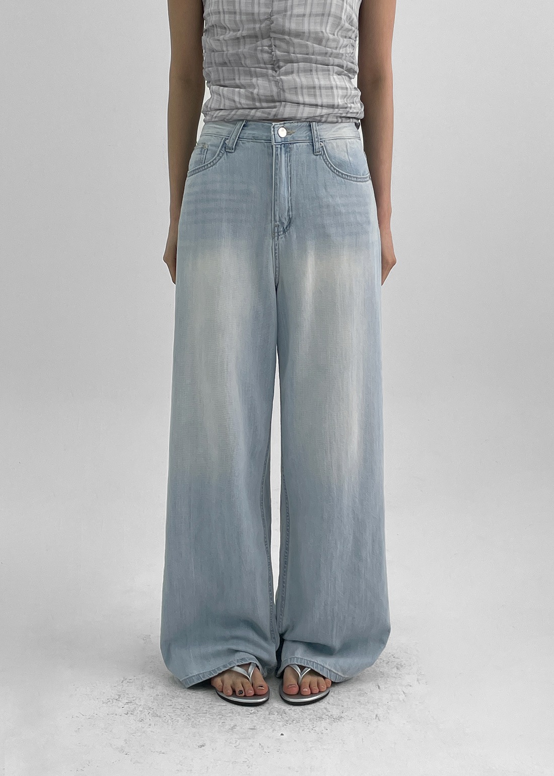 セアリンサマーワイドデニムパンツ