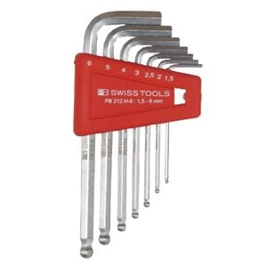 PB SWISS TOOLS 212H-6 ボール付六角棒レンチセット（パックナシ）