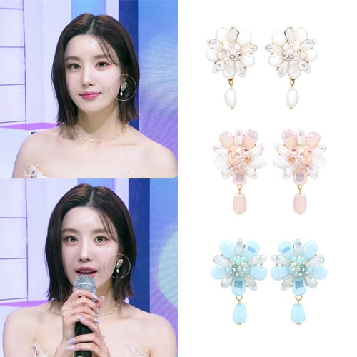 [クォンウンビ着用][韓国セレブ着用] ゼラシー_ spring flower イヤリング SNSで人気 女性アクセサリー デイリーアクセサリー 韓国の女性アイドルアクセサリー