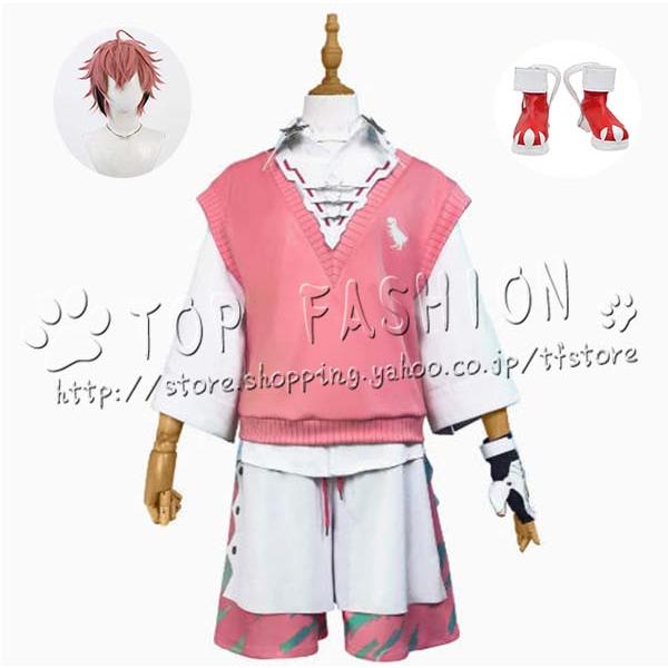 【品質良い 大好評中】にじさんじ VTuber 赤城ウェン Akagi コスプレ衣装 ウィッグ 靴 cosplay コスチューム ハロウィン クリスマス
