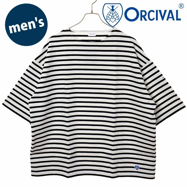ワイドボディ ボートネック ショートスリーブプルオーバー [#B273] メンズ トップス カットソー 半袖Tシャツ ボーダー WHITE/BLACK 正規取扱店