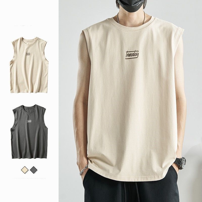 每日更新サマー 薄い メンズ トレンド 運動 ノースリーブ tシャツ ファッション 快適 純色 チョッキベスト母の日