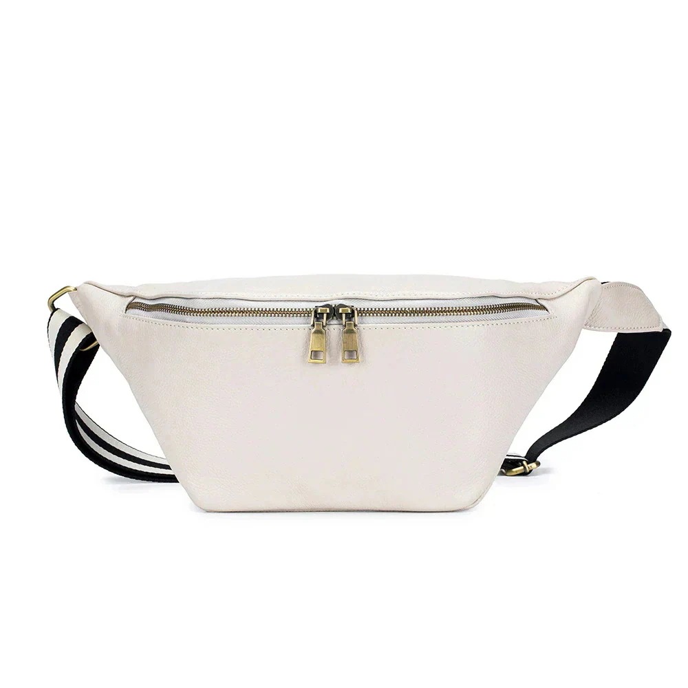 ファッショントレンド斜めショルダーバッグ大容量牛革ボディバッグ