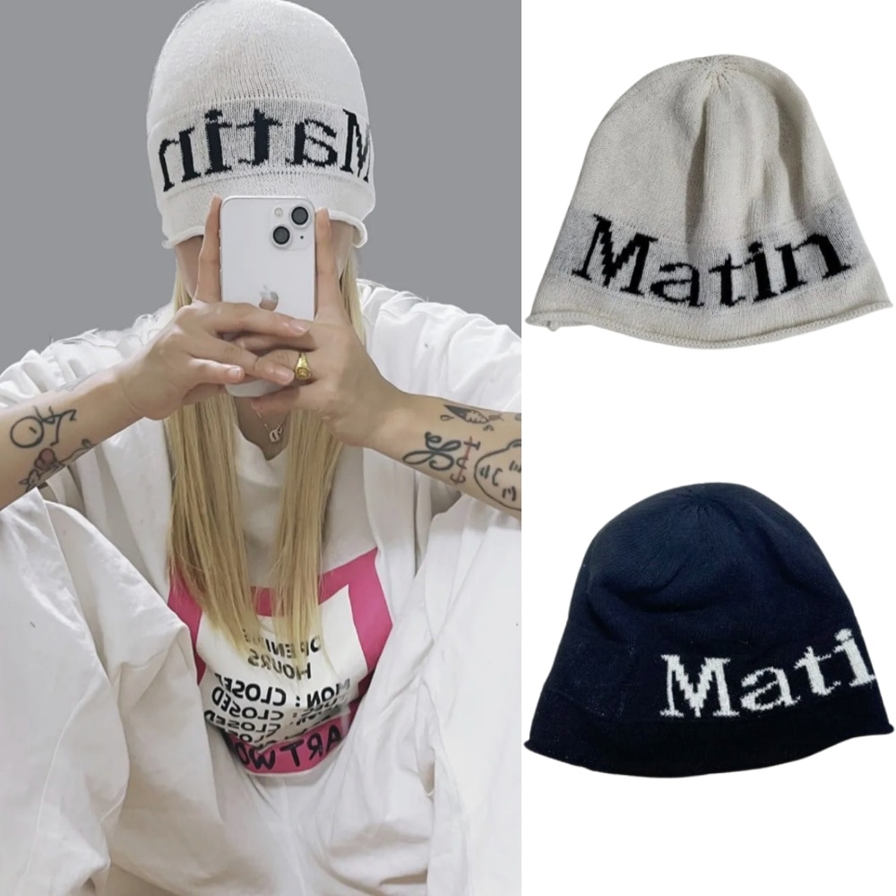MATIN LOGO LINEN SHORT BEANIE リネン [公式正規品]
