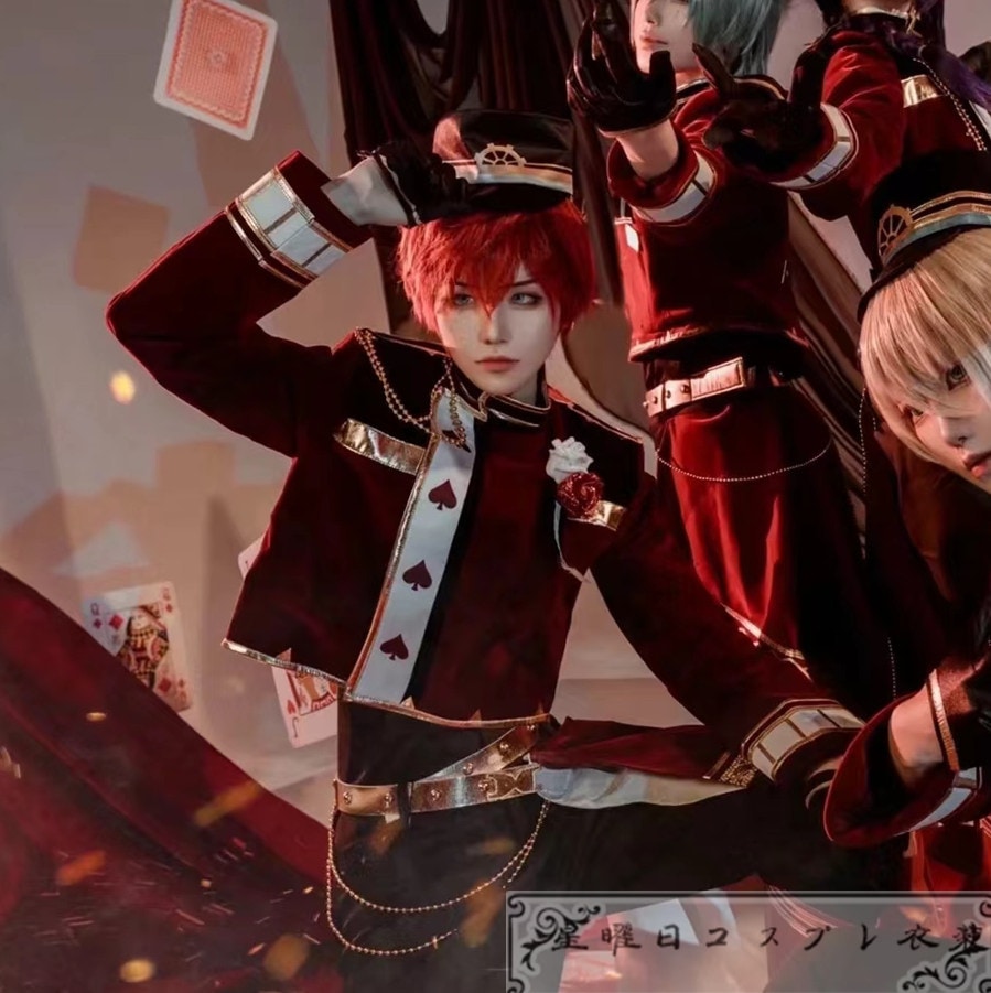 ES あんさんぶるスターズ ALKALOID Valkyrie「Artistic Partisan」 全員 白鳥藍良 風早巽 礼瀬マヨイ 天城一彩 コスプレ衣装 コスチューム