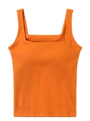 トップス デート モテアイテム Tシャツ ノースリーブ Uネック スリム タイト リブニット コットン 可愛い きれいめ 上品 おしゃれ かっこいい 可愛い ラブリー キュート ガーリー