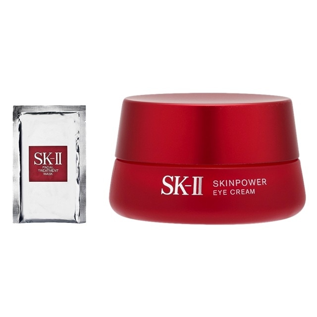 エスケーツー（SK-II／SK2） フェイシャル トリートメント マスク 1枚 とスキンパワー アイ クリーム 15g のセット 9,437円