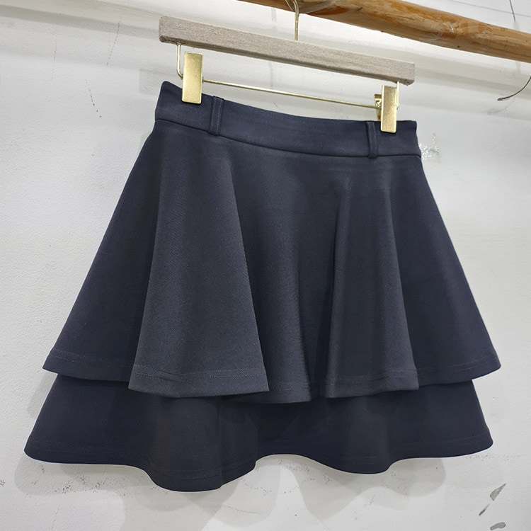 ゴルフウェア スカート レディース 韓国 プリーツ ティアード 切り替え 春 秋 おしゃれ かわいい