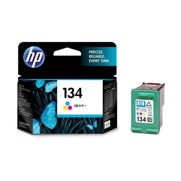 【限定特価】 （まとめ）HP134 [x3] 1個 C9363HJ カラー（ラージサイズ） プリントカートリッジ 詰め替えインク
