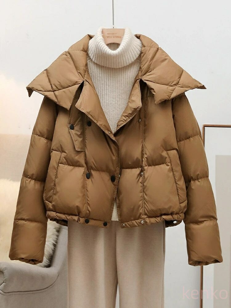 レディース ジャケット コート アウター ダウンコート 軽い ダウンジャケット着痩せ 棉服コート 無地 立ち襟 厚手 防寒ジャケット ショート丈